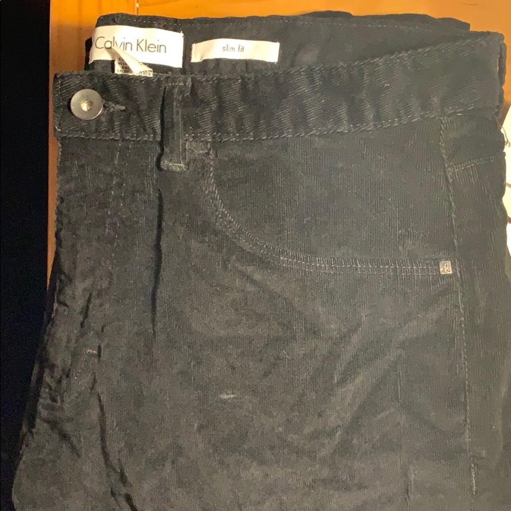 Black corduroy